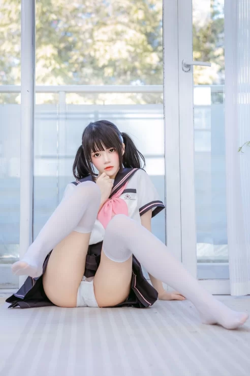 国产coser 桜桃喵 - 雪糕 40P-283M【40P+283M】