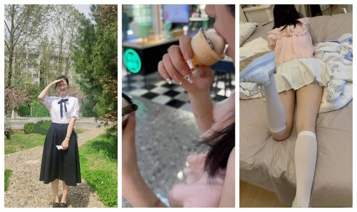 女大学生 大三学妹❤️约请吃了个冰激凌就成功带去开房啪啪【1V+235M】