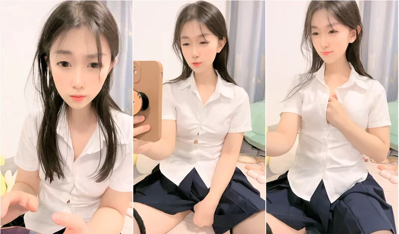 美女御姐 超纯极品清纯系天花板00后学生妹,白色衬衫搭配短裙,胸部【1v+1.11g】