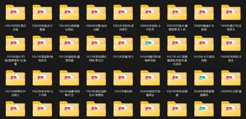 合集 历届诺贝尔文学奖获得者作品合集 (1901-2024)【101+2.91G】
