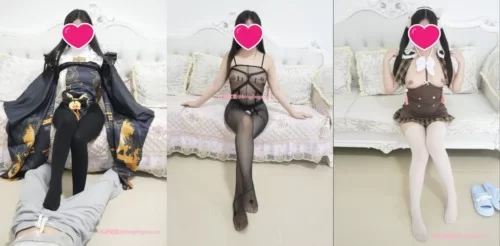 自拍 最新流出，天生萝莉体，超级媚黑COS美少女[冰凌紫萱]28【合集+4G】