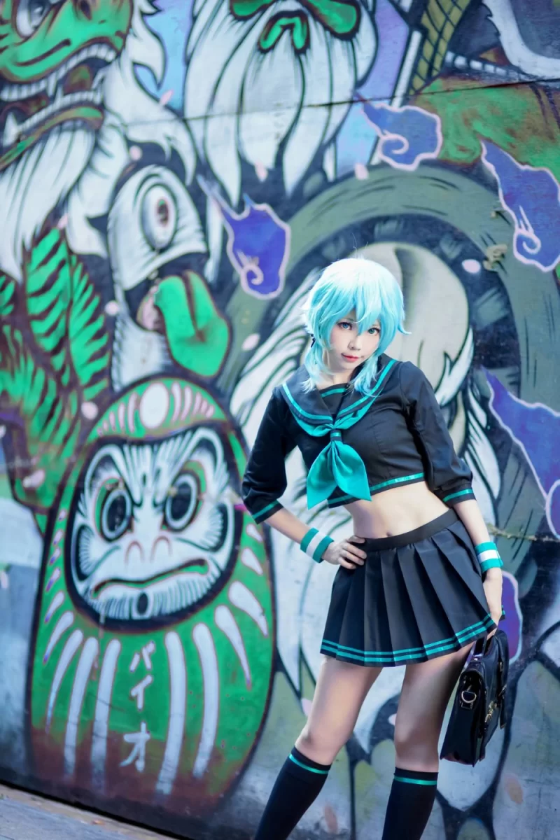 国产coser ElyEE子 诗乃-jk [36P 66.59 MB]【36P+66M】