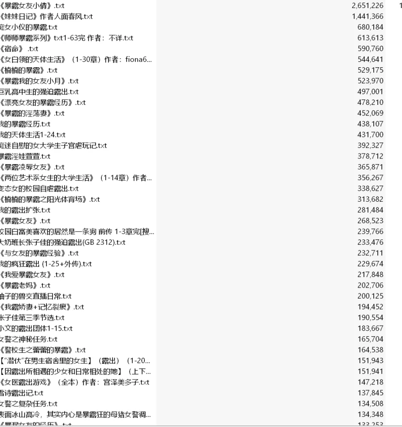 合集 露出小说大合集【+30M】