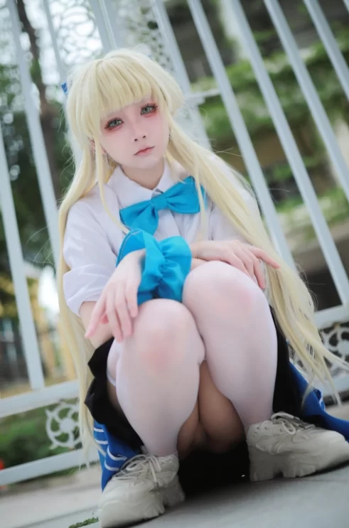 国产coser 上杉绘黎落 - 蔚蓝档案 飞鸟马时 校服  46P-851M【46P+851M】