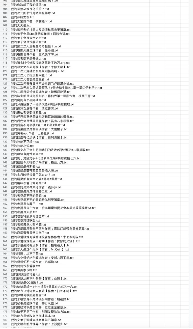 合集 7月22日500本小说合集【+500M】