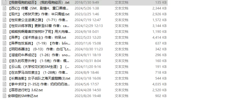 SM凌辱 SM经典小说自收集合集4【+124m】