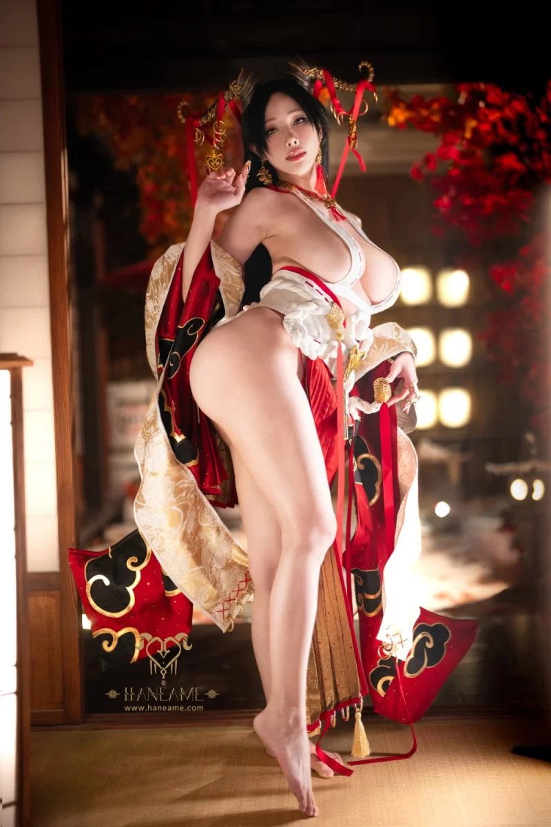 国产coser HaneAme雨波 邪羊巫女 原创写真集【88p+500M】