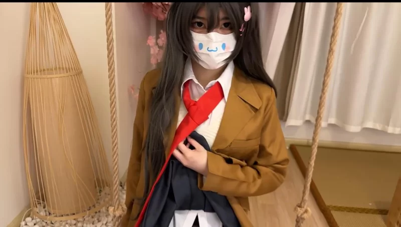 福利姬 樱岛麻衣cosplay：和兔女郎学姐樱岛麻衣的下流情趣游戏【1+269M】