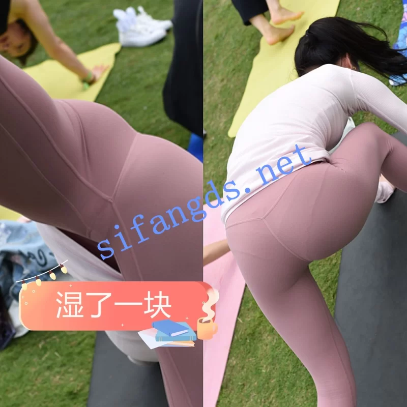 自拍 ❤️[成都户外瑜伽]透明瑜伽裤 骚丁姨妈巾蕾丝无内3【919p+6.08g】