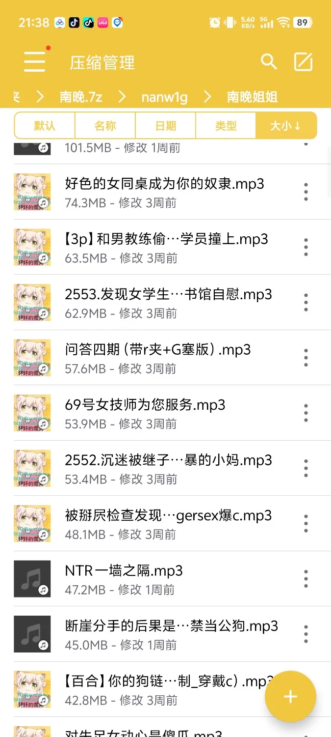 合集类 南晚姐姐合集，应该是目前最全的合集了112个音频【112+2.5g】