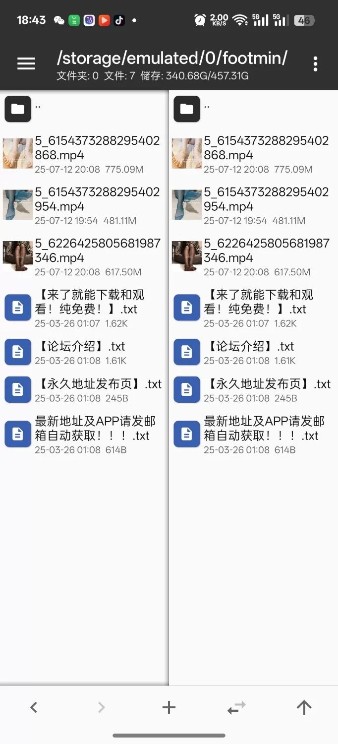 美腿/足控 footjobmin蓝色丝足交，白色网袜，豹纹黑丝足交【3V+1.86GB】