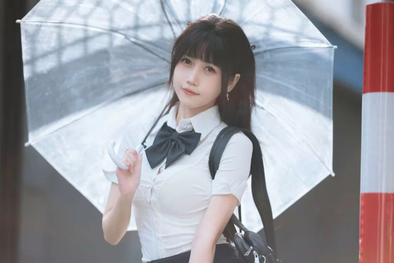Cosplay 不呆猫 Vol.058 JK学妹户外 [59P-390MB][百度网盘]【59P+390M】
