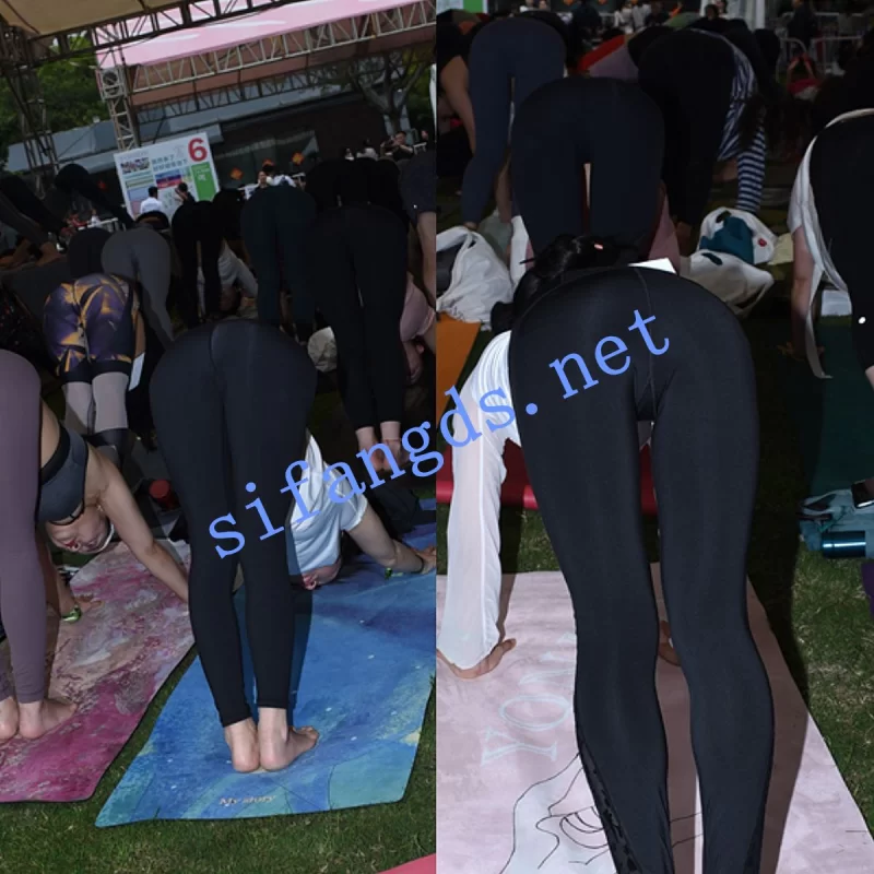 自拍 ❤️[成都户外瑜伽]透明瑜伽裤 骚丁姨妈巾蕾丝无内3【919p+6.08g】