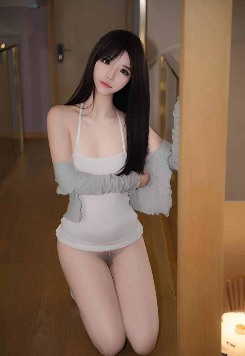 美腿/足控 沐言_白底灰衣肉丝 [70P+1V]【70P+1V+1.1g】