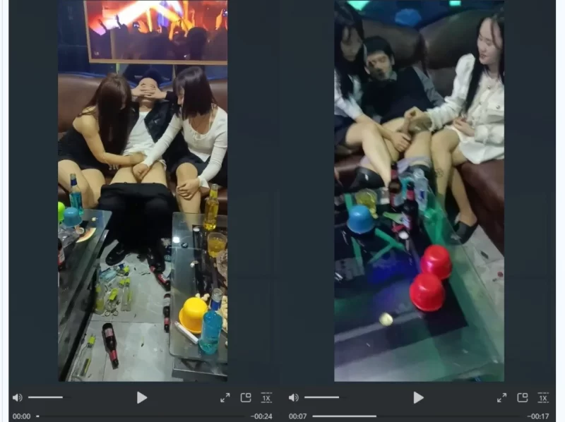 自拍 河北铺朱庄KTV4男6女聚众Y乱，玩游戏吃鸡大乱斗，画面太【22V+95M】