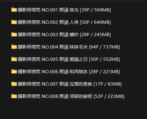国产模特 摄影师翎梵，极品国模熙涵八套合集，漏三点【8套+3.13g】