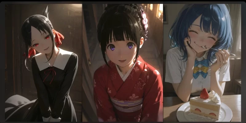 动漫 [AI-Generated]四宫辉夜&八奈见杏菜&千反田爱瑠【576p+1000mb】