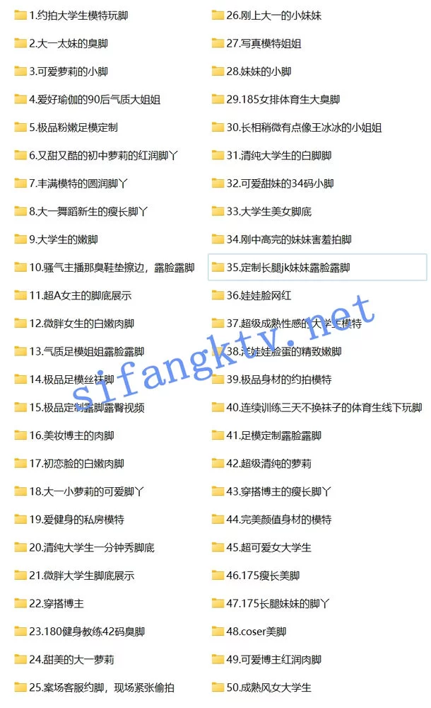 美腿/足控 [足拍]大神套路80个学生妹子合集 各种秀足和隐藏福利5【324V+666P+25.6G】