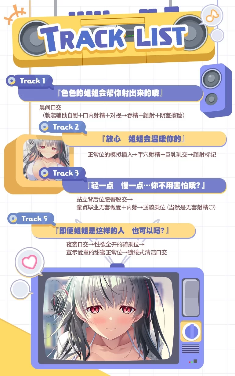ASMR 特派性感姐姐~温柔甜美JK用甜蜜性爱鼓励我的二三事【6v+8.28g】