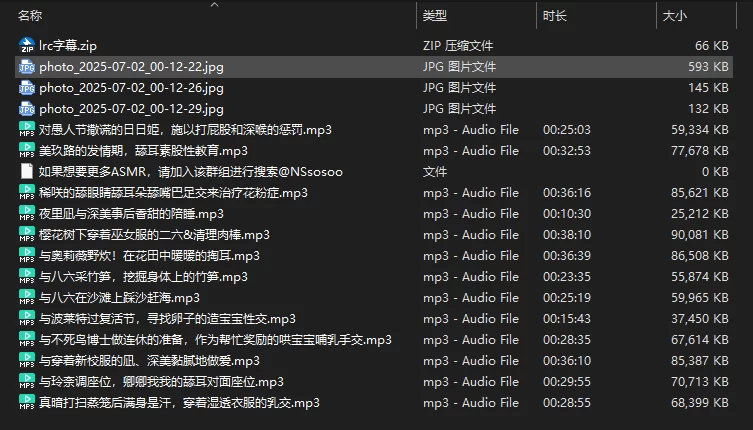 ASMR 爱上火车 少女们的秘事簿 ～ + 字幕【3+800M】