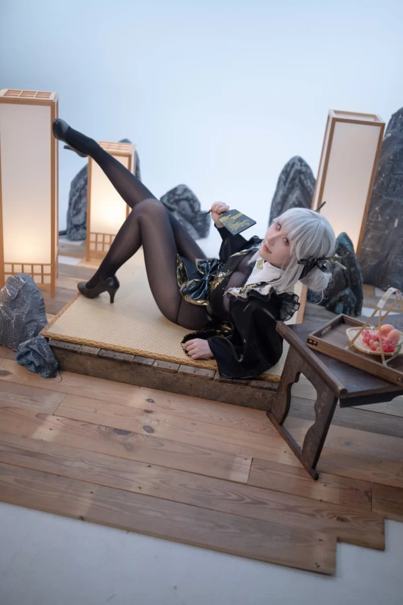 Cosplay 梓猫AzuNyan-舰长图-Nikke-布兰儿白兔【21P+76M】