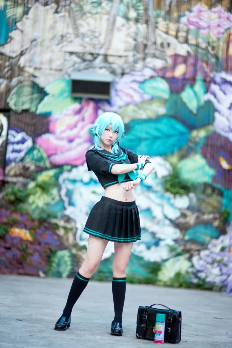 国产coser ElyEE子 诗乃-jk [36P 66.59 MB]【36P+66M】