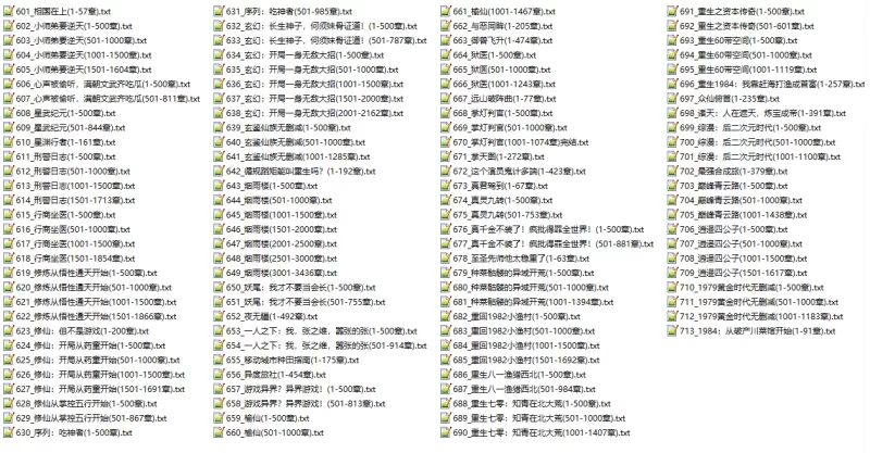 合集 [正经小说]2025-7-14起点小说集整理200部+连载高热度小说集【+2.19GB】