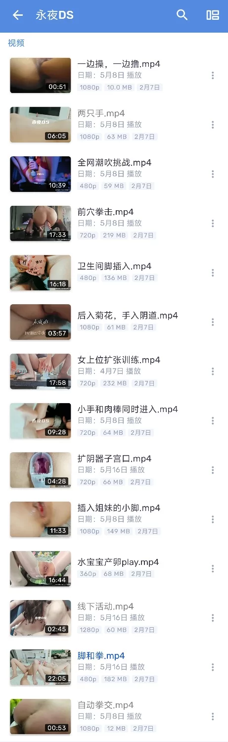 合集 群 P 拳交 足交 逼里打飞机 永夜 DS 自购合集 较重口【14v+1.28G】