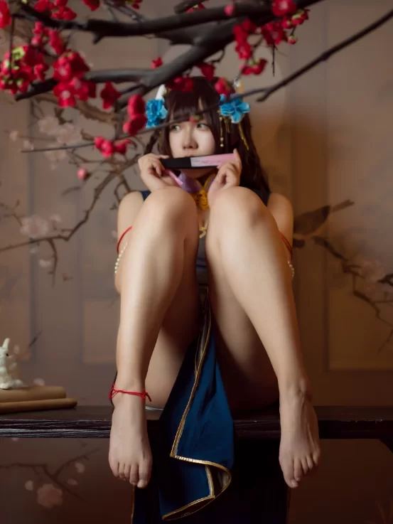 国产coser 麻花酱 - 比睿旗袍+泳装 61P-446M【61P+446M】