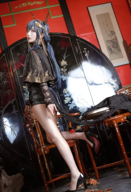 国产coser 切切celia - 明日方舟 陈 音律联觉 12P-188M【12P+188M】