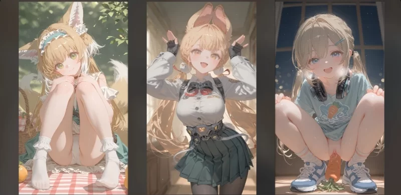 动漫 [AI-Generated]铃兰&爱丽丝&青雀 [凩秋]【573p+1.2g】