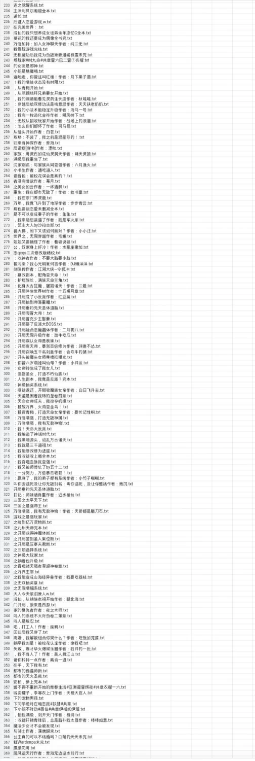 合集 7月26日500本小说合集【+500】