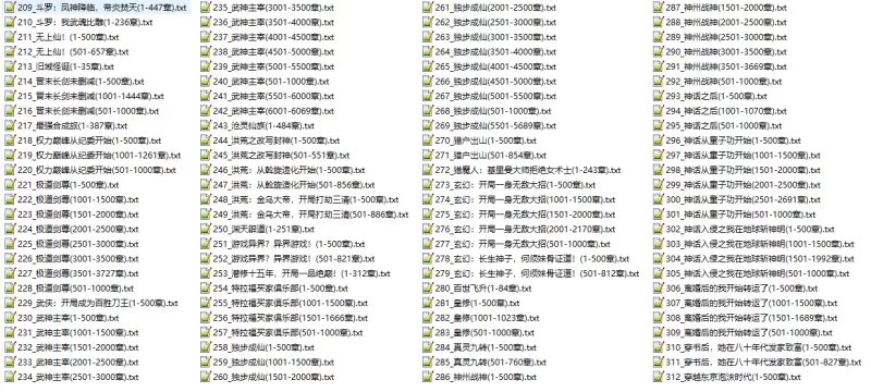 合集 [正经小说]7-22最新连载100部+起点七猫纵横番茄小说合集【+1.3G】