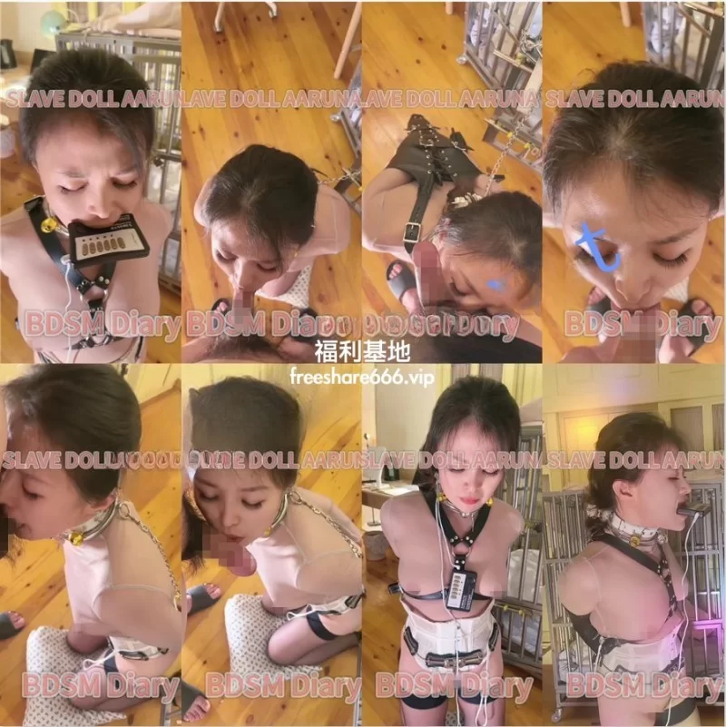 福利姬 BDSM大神SLAVE DOLL AARUNA虐玩露脸气质美少妇7V/3.15G【1+3.15G】