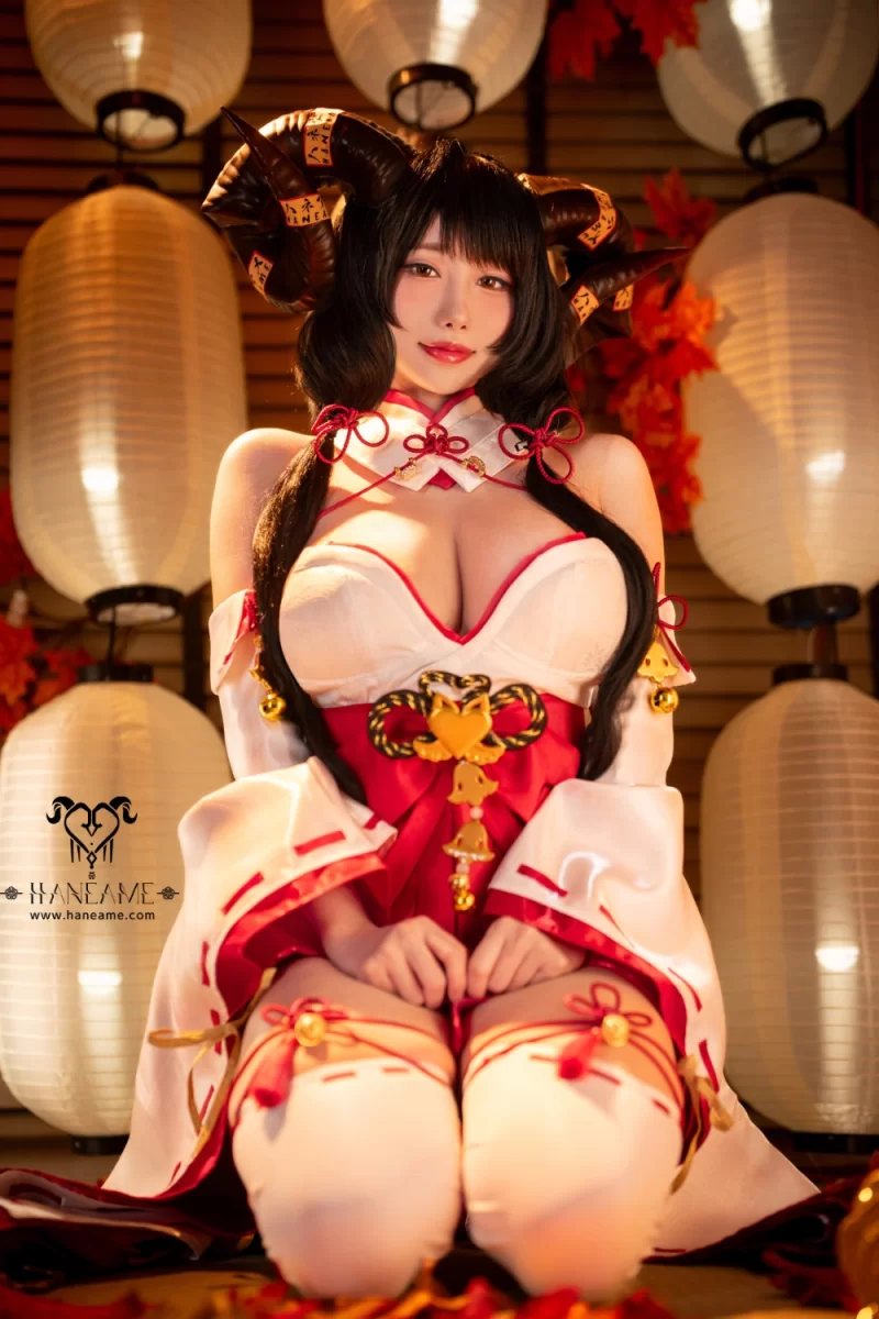 国产coser HaneAme雨波 邪羊巫女 原创写真集【88p+500M】