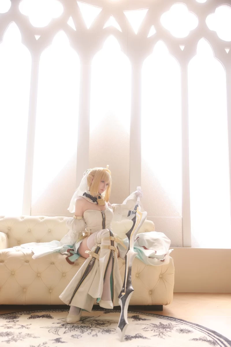 国产coser G44不会受伤 尼禄花嫁【43P+458M】
