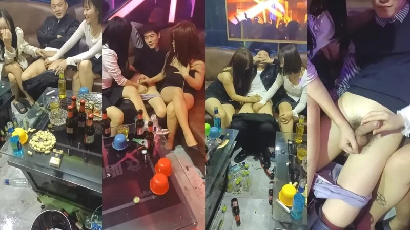 自拍 河北铺朱庄KTV4男6女聚众Y乱，玩游戏吃鸡大乱斗，画面太【22V+95M】