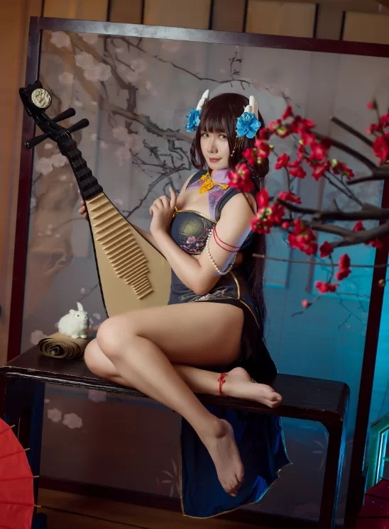 国产coser 麻花酱 - 比睿旗袍+泳装 61P-446M【61P+446M】