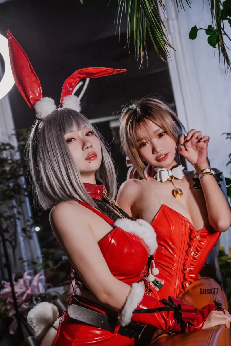 国产coser 柒柒要乖哦_圣诞双兔 [23P-478MB]【23P+478M】