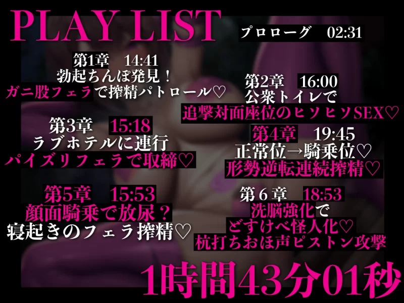 ASMR [简体中文版]常识改变女英雄的深夜巡逻〜为了守护城市的和平而榨精的原正义女英雄〜【6V+1.2G】