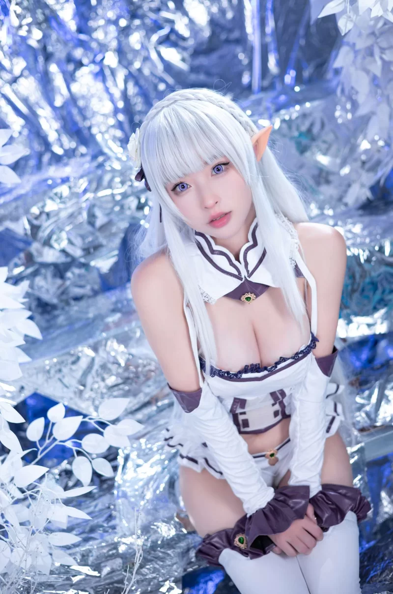 Cosplay 清水由乃 Vol.069 重生之我是艾米莉亚[41P1V-1.36G][百度网盘]【41P1V+1.36G】