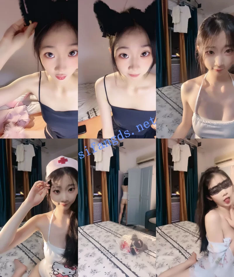 国产主播 超纯美少女！[呆呆小羊儿]身材纤细 难得露脸道具自慰~【3V+2.3G】
