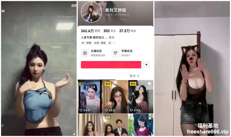 福利姬 网剧小网红老刘又胖了 抖大奶擦边诱惑70.98M【1+70M】