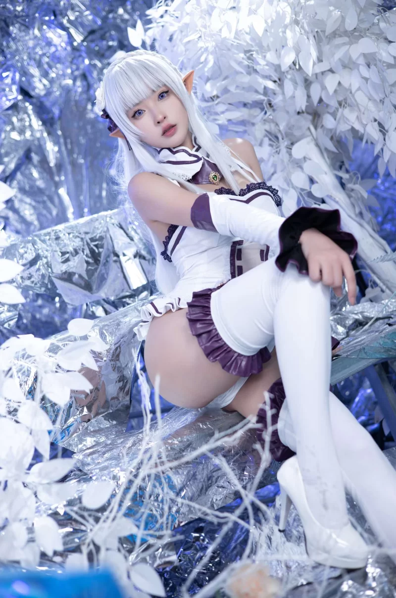 Cosplay 清水由乃 Vol.069 重生之我是艾米莉亚[41P1V-1.36G][百度网盘]【41P1V+1.36G】