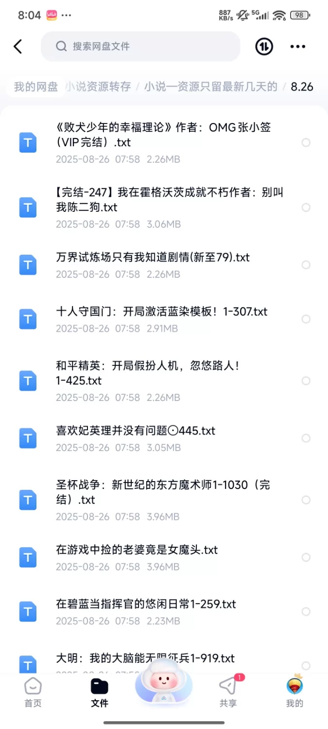 合集 飞卢刺猬猫菠萝包起点次元姬等网站小说合集8.26分享【+75】