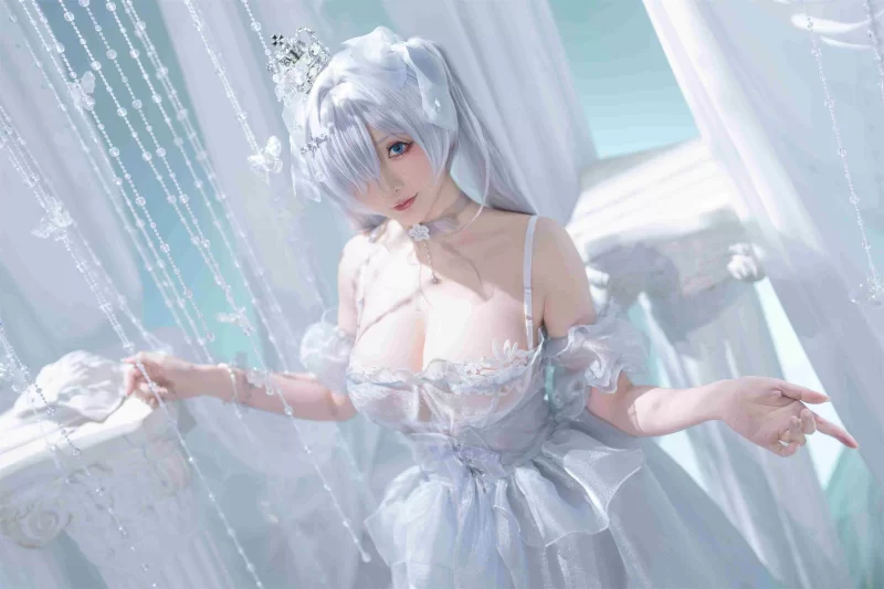 国产coser Hoshilily (星之迟迟) - 灰姑娘 - 妮姬 4K【1+174M】