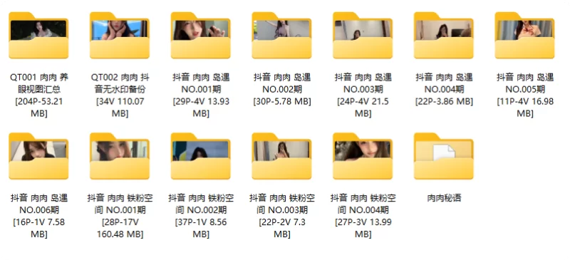 福利姬 抖音145W粉网红[肉肉] 岛遇 铁粉空间/秘语空间 最新合集【88V+559P+544M】