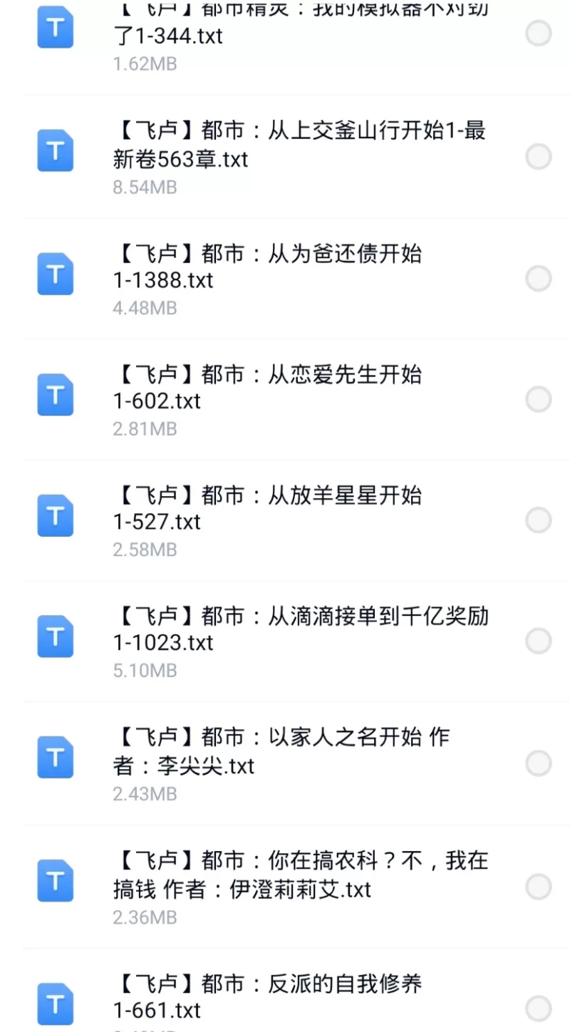 合集 8月1日200本飞户小说合集【+200M】