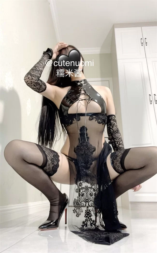 福利姬 糯米@cutenuomi – 白虎福利姬 黑丝妖姬自慰【17P1V+1.55G】