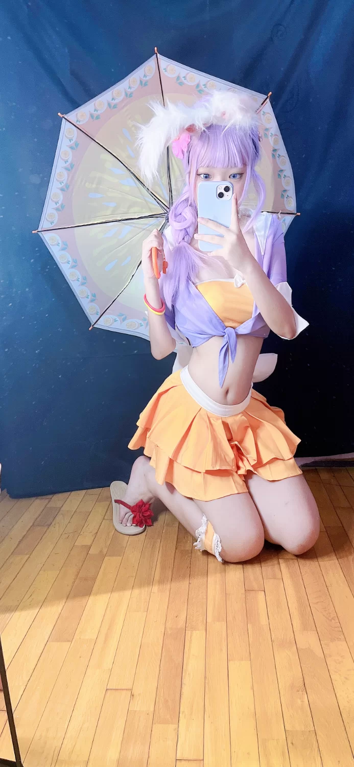Cosplay 沐沐酱 公孙离蜜橘之夏【vpvn+600】
